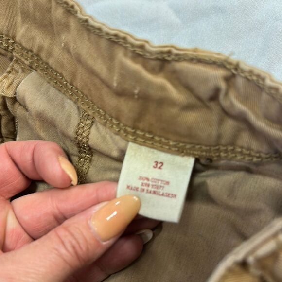 Arizona Jean Company Tan Flat Front Chino Shorts - Picture 2 of 3